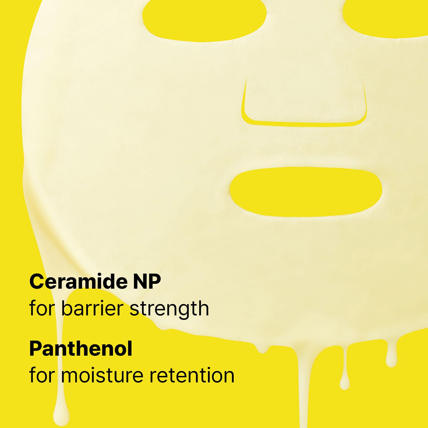Dr.Jart+ model wearing sheet mask showing soothing barrier support