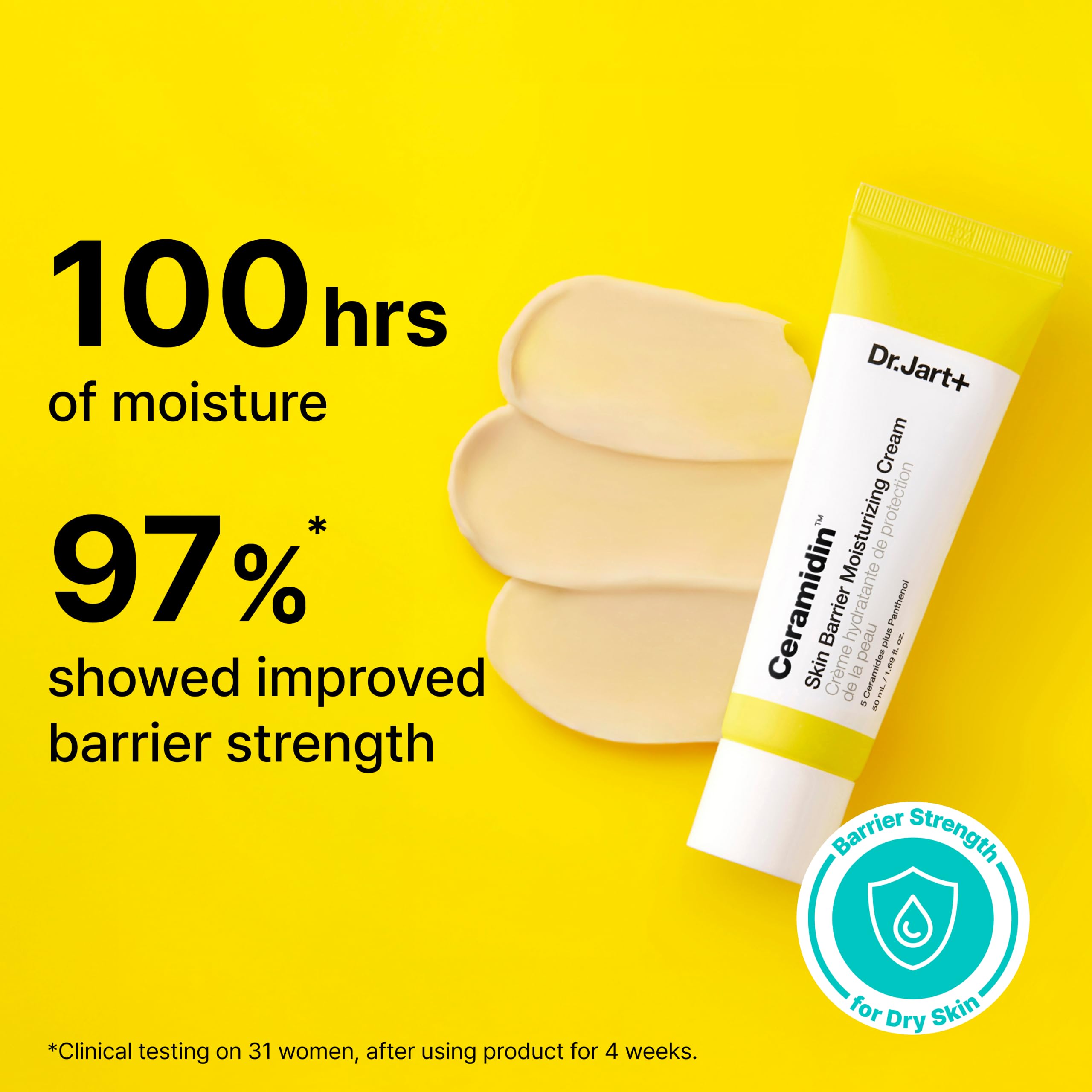 Dr.Jart+ cream being scooped to illustrate easy application and daily use