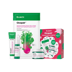 Dr.Jart+ front packaging showing the travel-size redness rescue set benefits