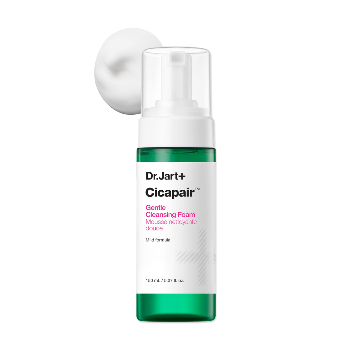 Dr.Jart+ front packaging showing clean label and gentle formula benefits