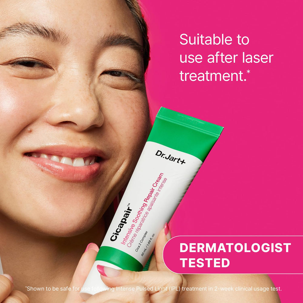 Dr.Jart+ dispensing cream from jar showing hygienic application benefit