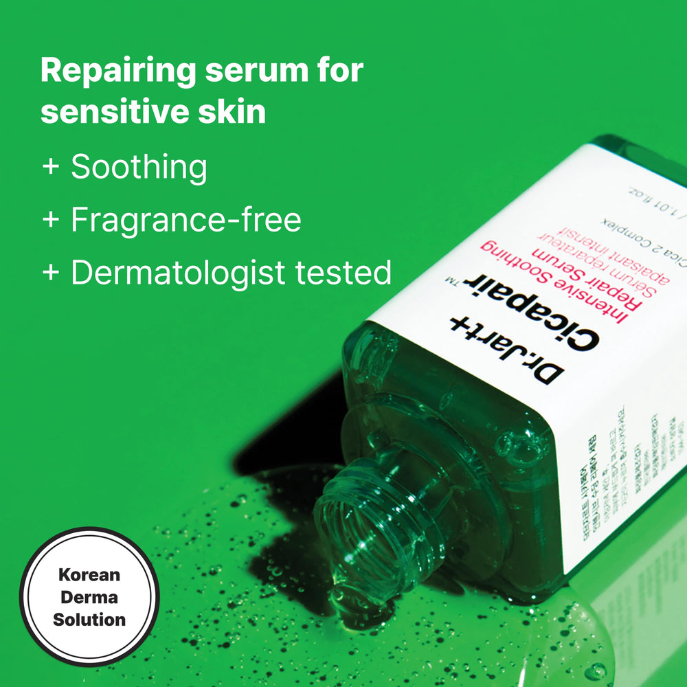 Dr.Jart+ serum dropper texture close-up highlighting lightweight absorption