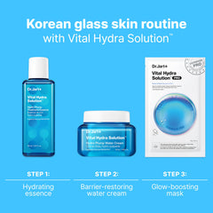 Bathroom self-care scene with Dr.Jart+ mask conveying a relaxing hydrated glow