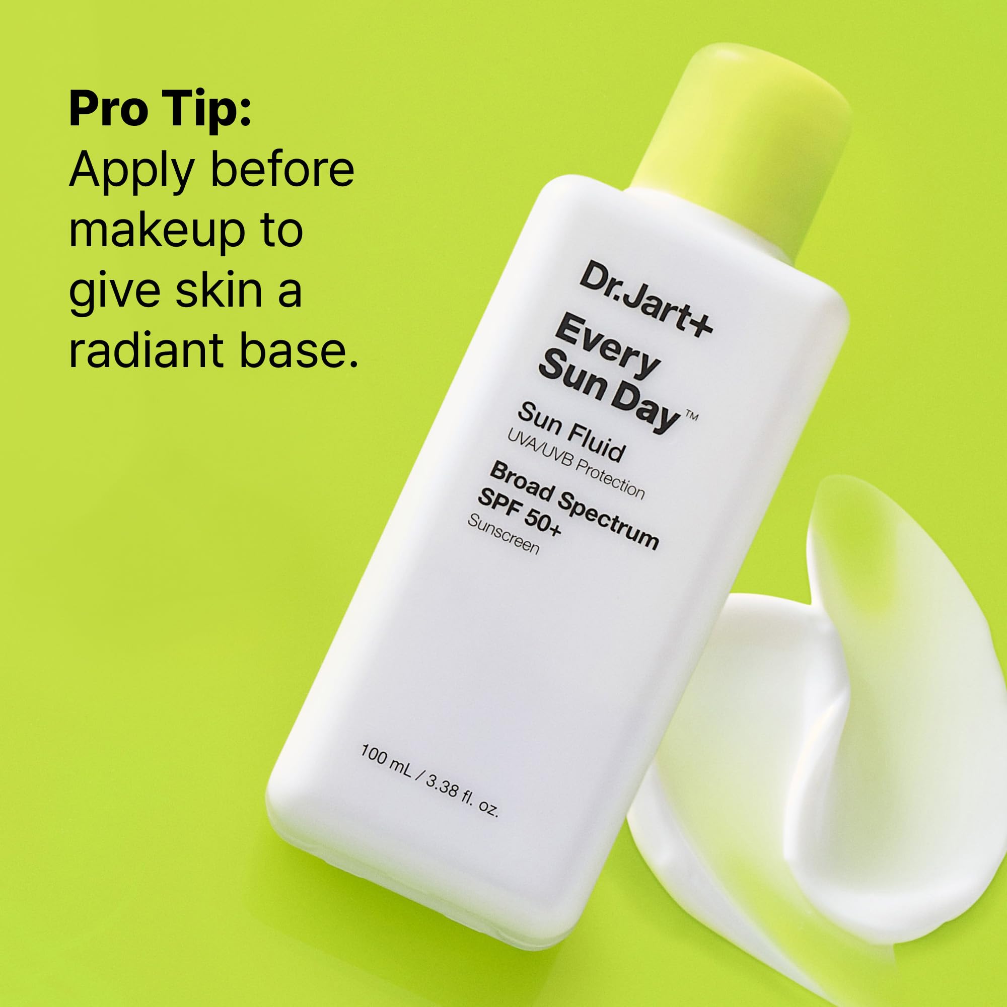 Dr.Jart+ applied to hand demonstrating absorption and quick-dry finish