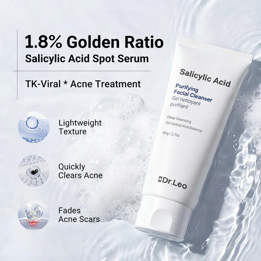Dr.Leo clear crystal jelly texture close-up showing gentle exfoliation