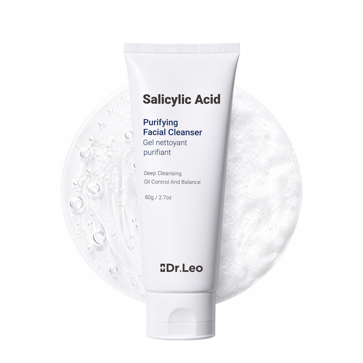 Dr.Leo front packaging showing label and benefits for clear skin