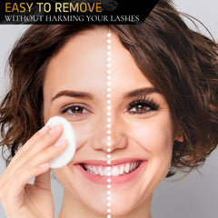 DRMODE model wearing evening makeup showing waterproof long-wear benefit
