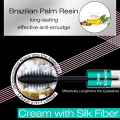 DRMODE silk fiber texture detail showing fibers that lengthen lashes naturally