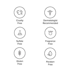 DRMTLGY bottle staged on bathroom shelf in morning routine showing easy daily use