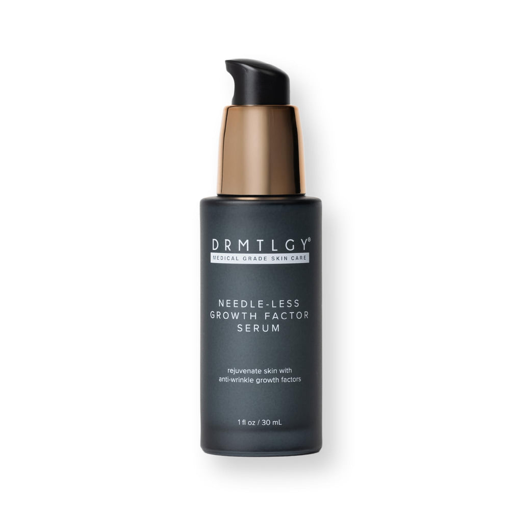 DRMTLGY front bottle portrait showing sleek packaging and visible brand benefit