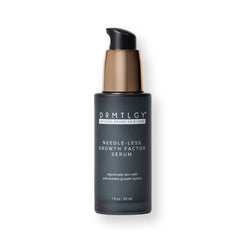 DRMTLGY front bottle portrait showing sleek packaging and visible brand benefit