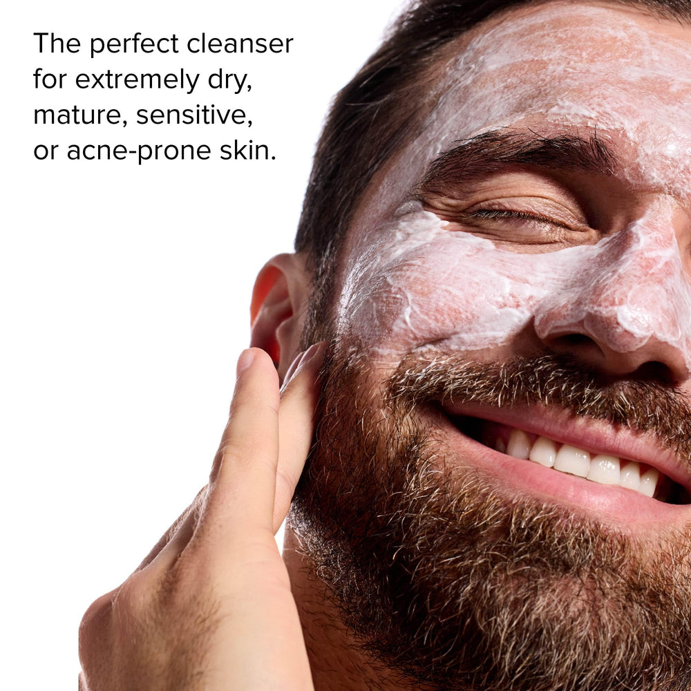 DRMTLGY gOAT cleanser oat and hyaluronic ingredient arrangement highlighting soothing hydration benefit