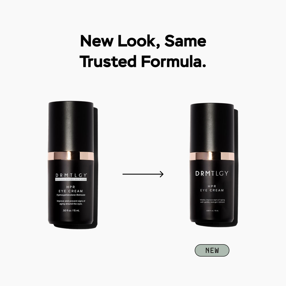 DRMTLGY before and after scale demonstrating smoother under-eye appearance