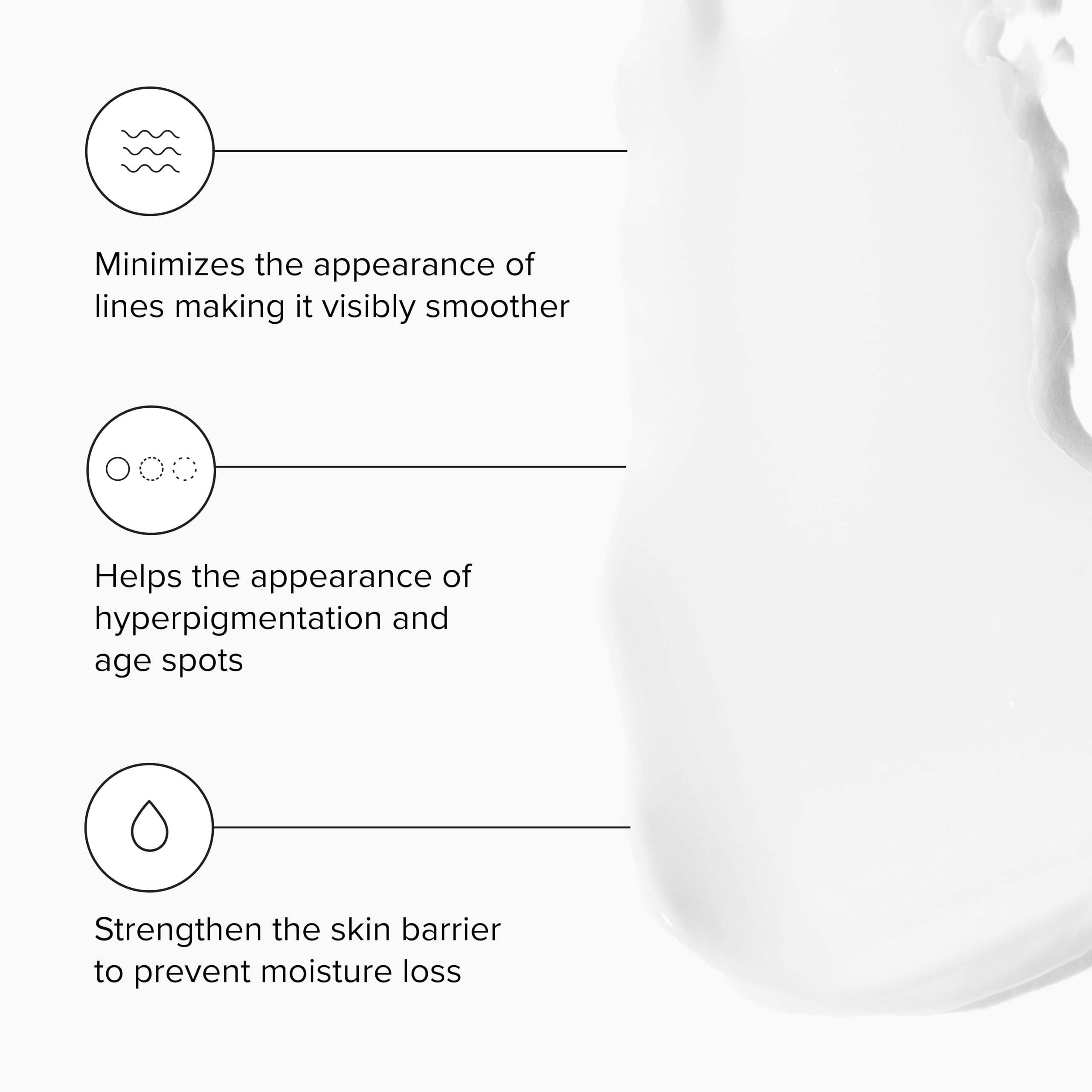 DRMTLGY open jar displaying cream texture and smooth hydration benefits