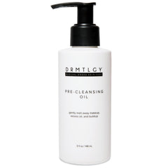 DRMTLGY bottle front view showing clean labeling and product benefit