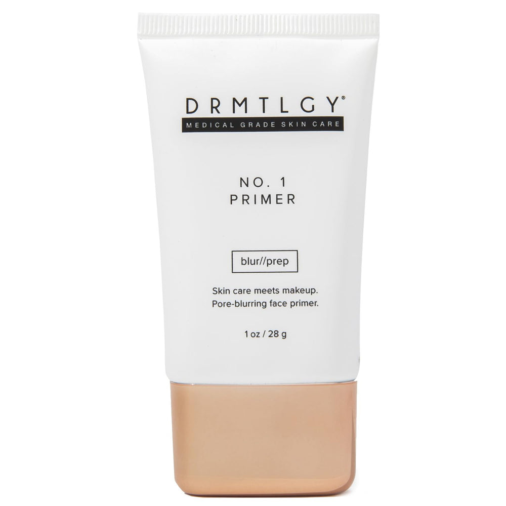 DRMTLGY front bottle shot showing clean primer packaging and brand clarity