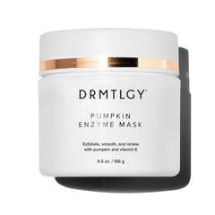DRMTLGY front packaging of pumpkin enzyme mask showing jar and label benefit