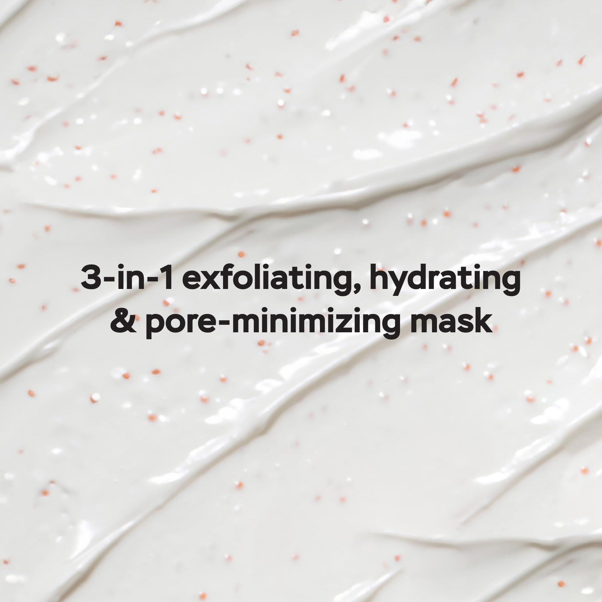 DRMTLGY rinsing pumpkin mask from skin to reveal softer, refreshed complexion benefit