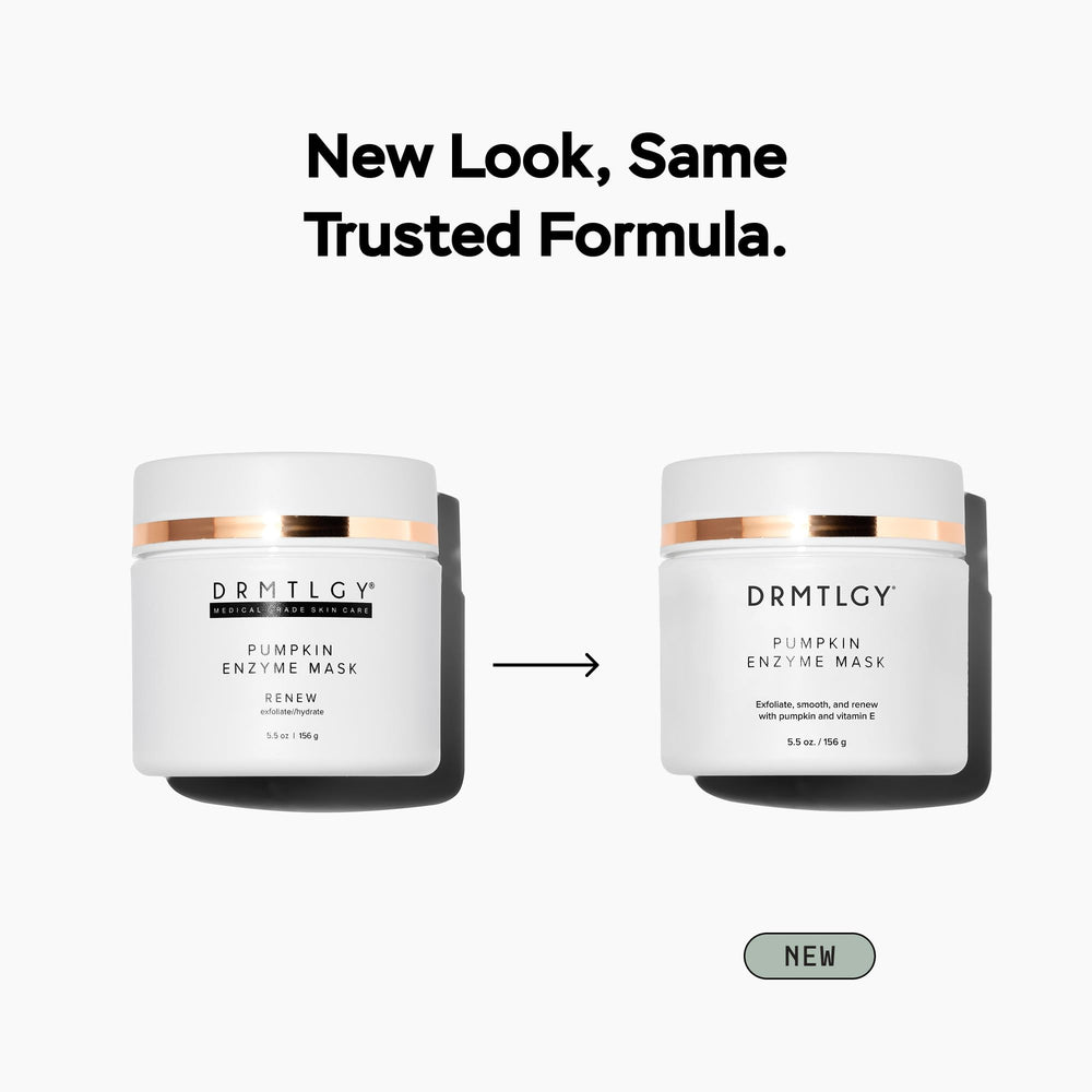 DRMTLGY creamy pumpkin mask texture close-up showing smooth application benefit