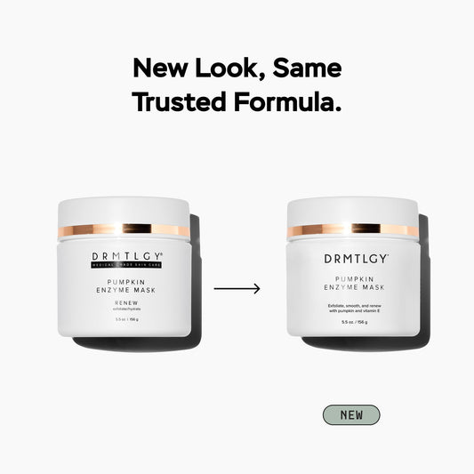 DRMTLGY creamy pumpkin mask texture close-up showing smooth application benefit