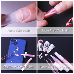 Dr.nail tube held in hand showing compact 0.07oz size for portability