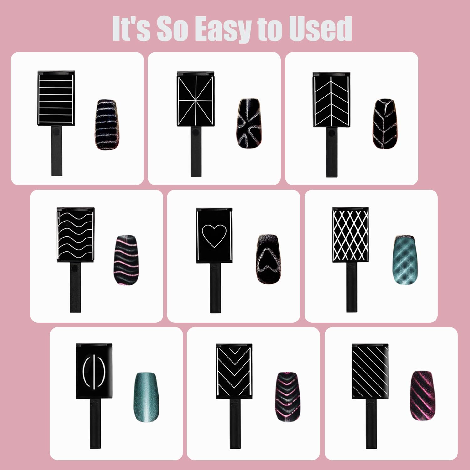 Dr.nail magnetic pen detail with tip enabling precise accent dots and controlled highlights