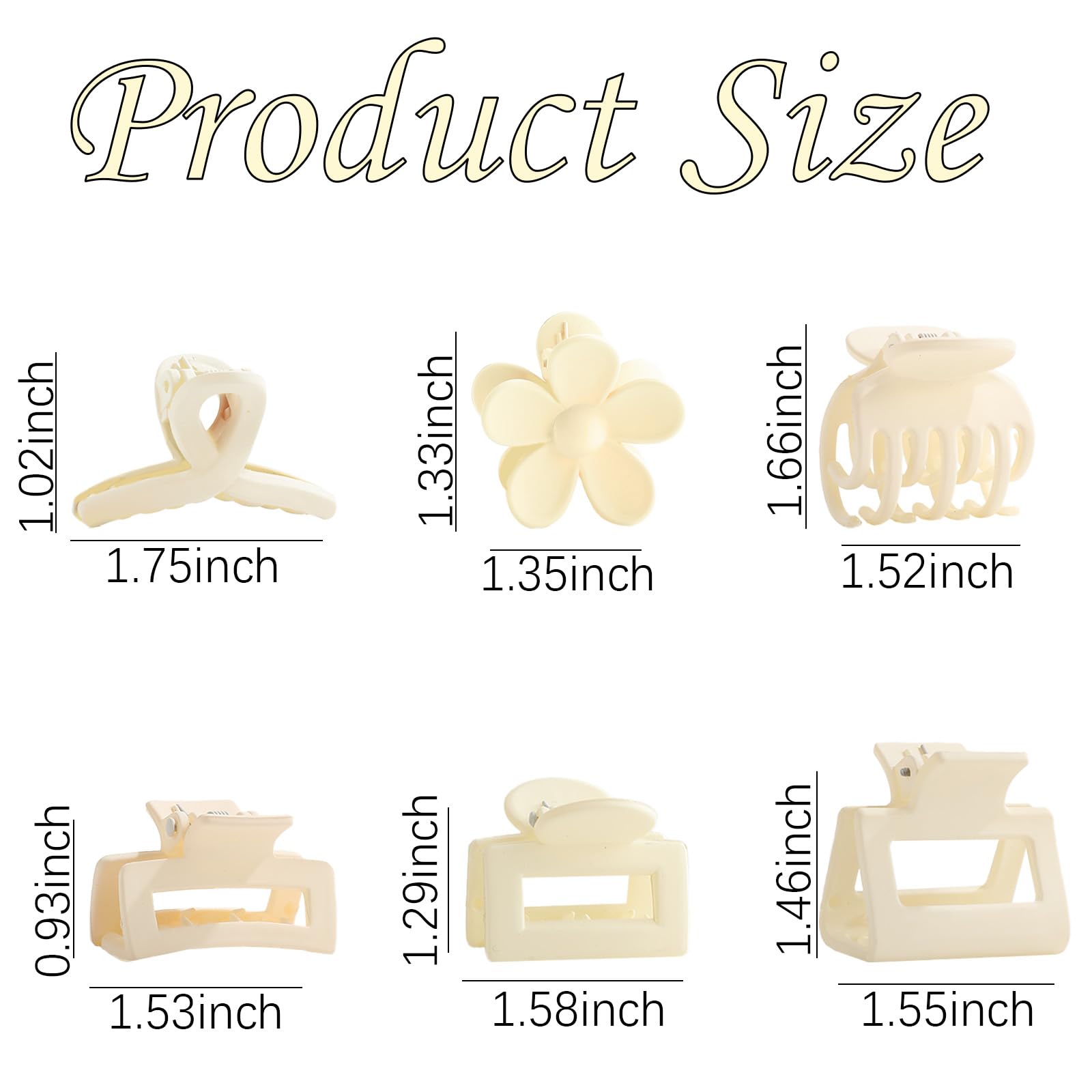 Drnytunk semicircle clip detail showing curved design that cups medium hair securely