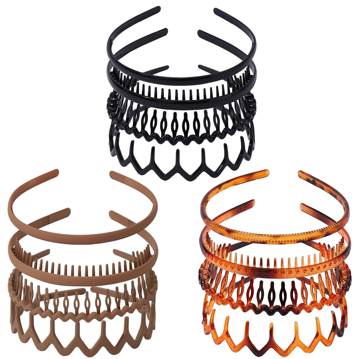 Drnytunk headbands front pack showing mixed styles and colors for versatile wear