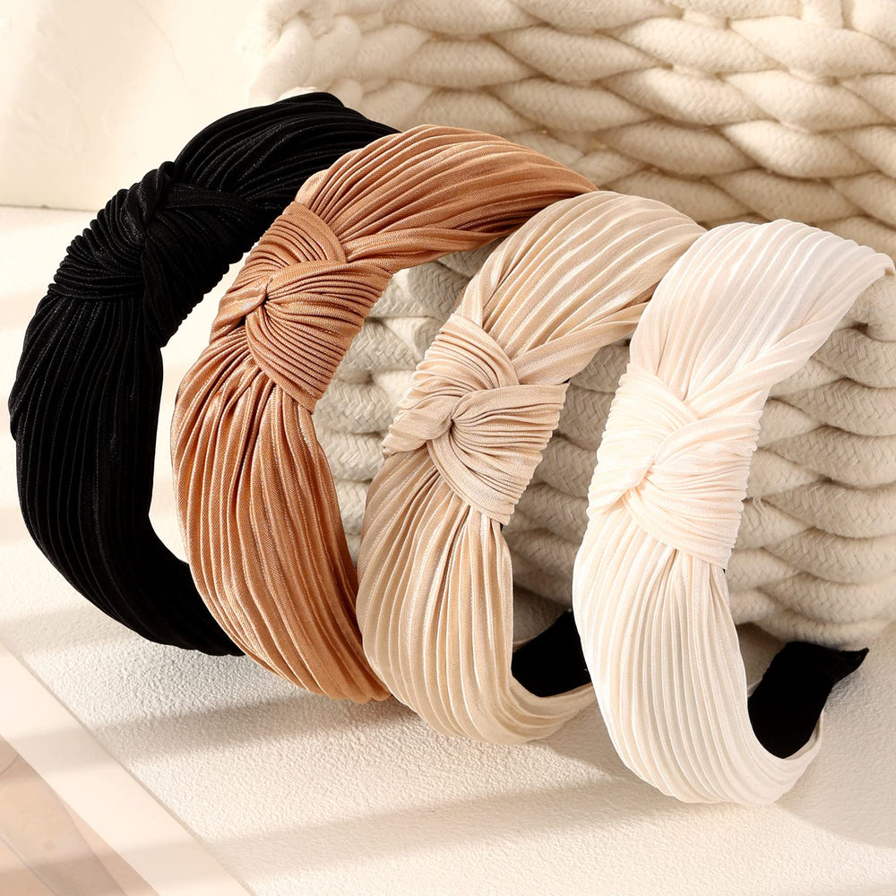 Drnytunk headband worn with ponytail for steady non-slip hold