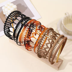 Drnytunk assorted black khaki turtle headbands laid flat for outfit matching