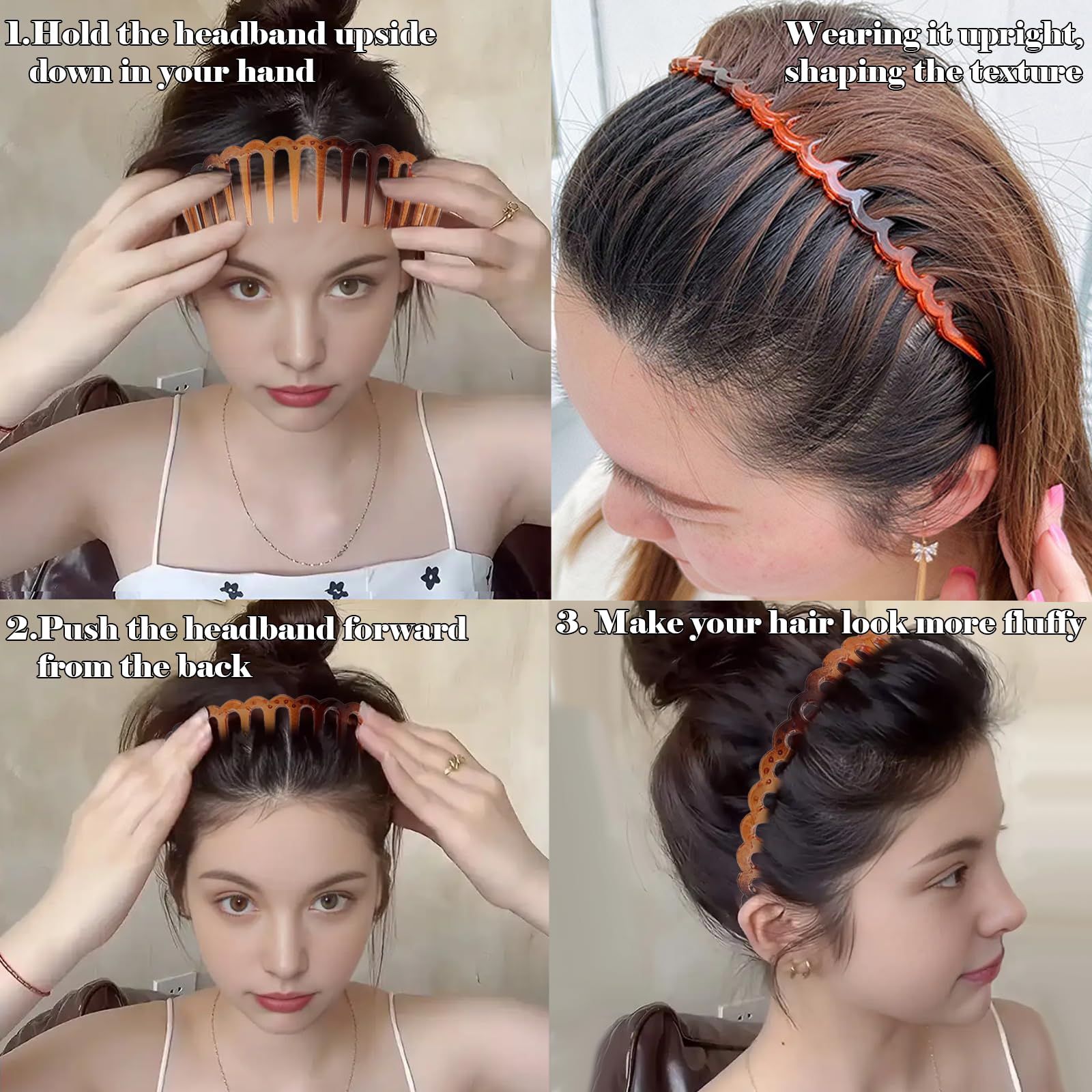 Drnytunk wavy headband on model keeping hair back during routine