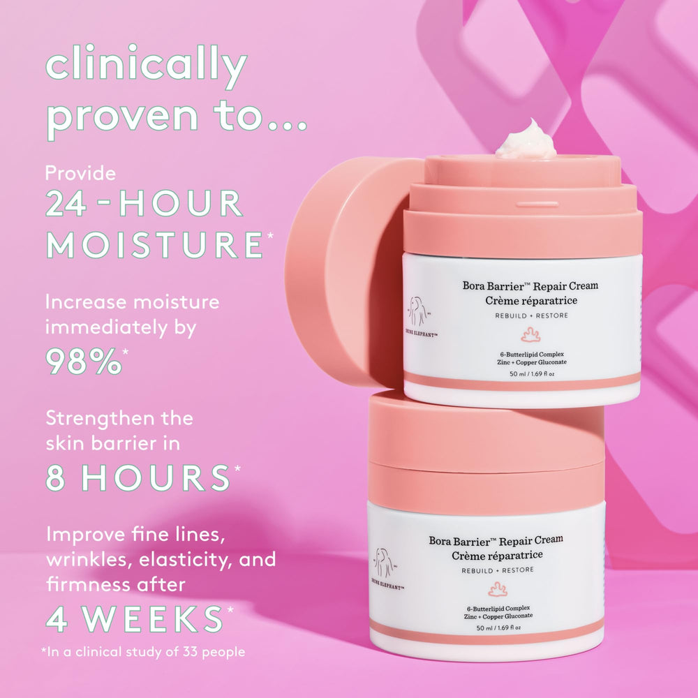 Drunk Elephant cream being applied to face to show smooth blending and absorption