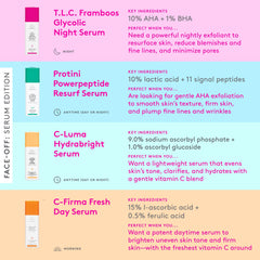 Drunk Elephant serum in nighttime bathroom routine setting illustrating evening use