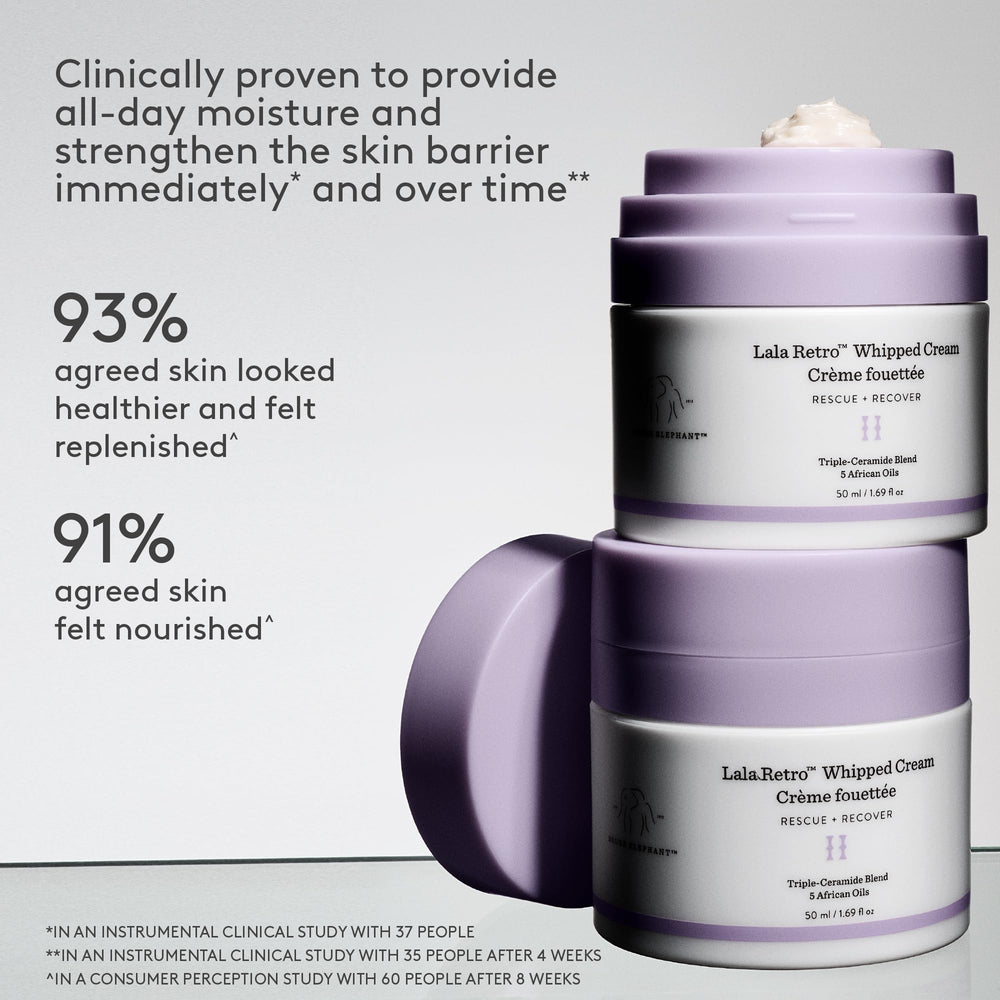 Drunk Elephant close-up of ceramide ingredients highlighting barrier support
