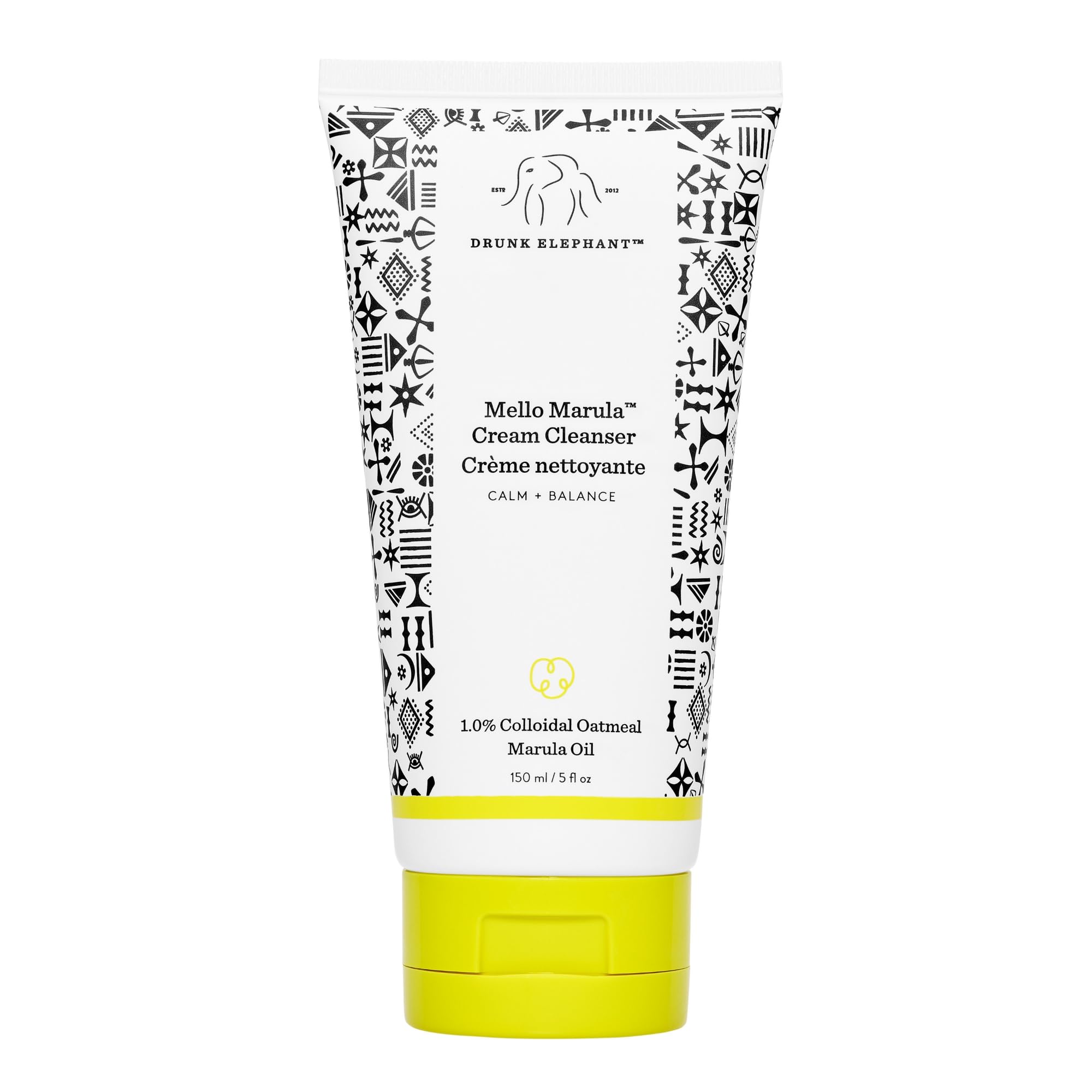 Drunk Elephant front packaging showing cleanser and calm skin benefit