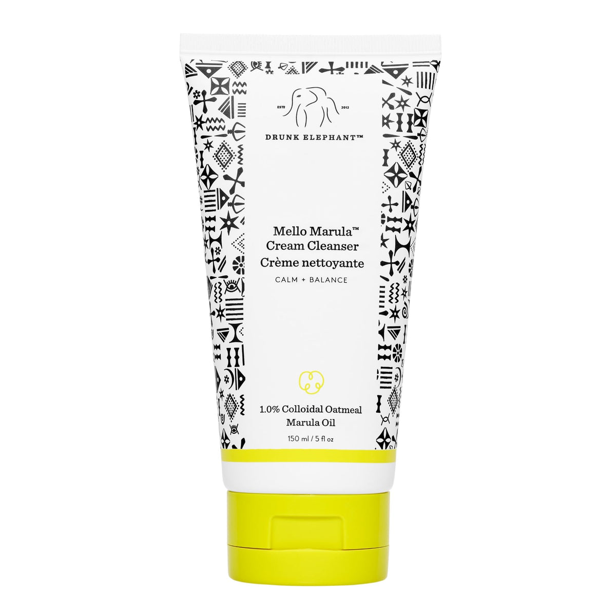 Drunk Elephant front packaging showing cleanser and calm skin benefit