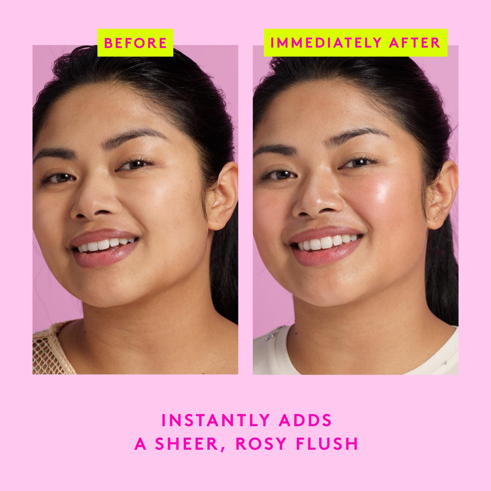 Drunk Elephant dropper dispensing a single drop highlighting precise control and buildable tint