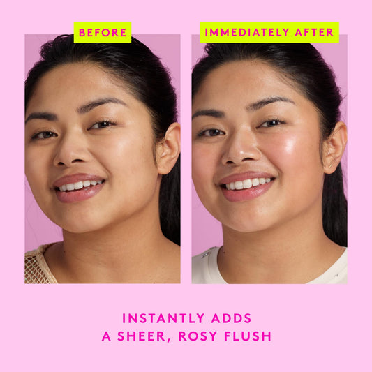 Drunk Elephant dropper dispensing a single drop highlighting precise control and buildable tint