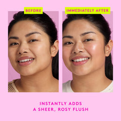 Drunk Elephant dropper dispensing a single drop highlighting precise control and buildable tint