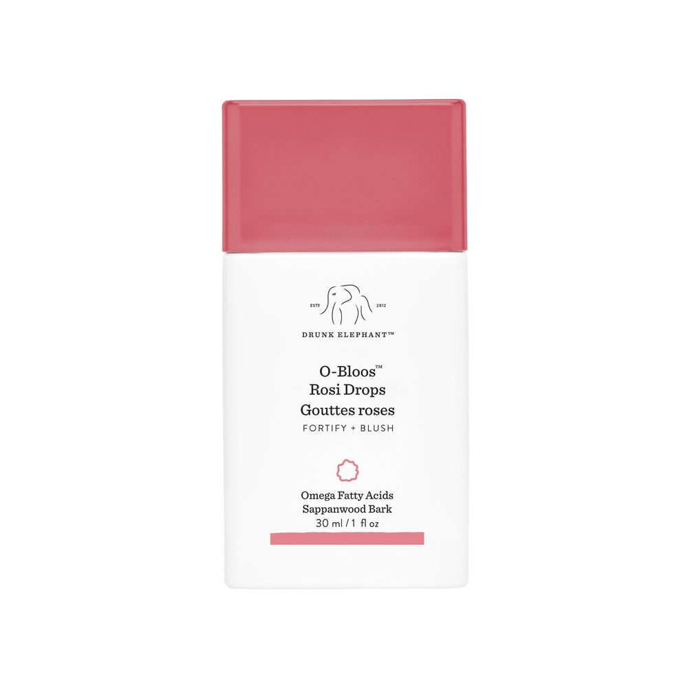 Drunk Elephant O-Bloos front packaging showing bottle and label for easy identification and appeal