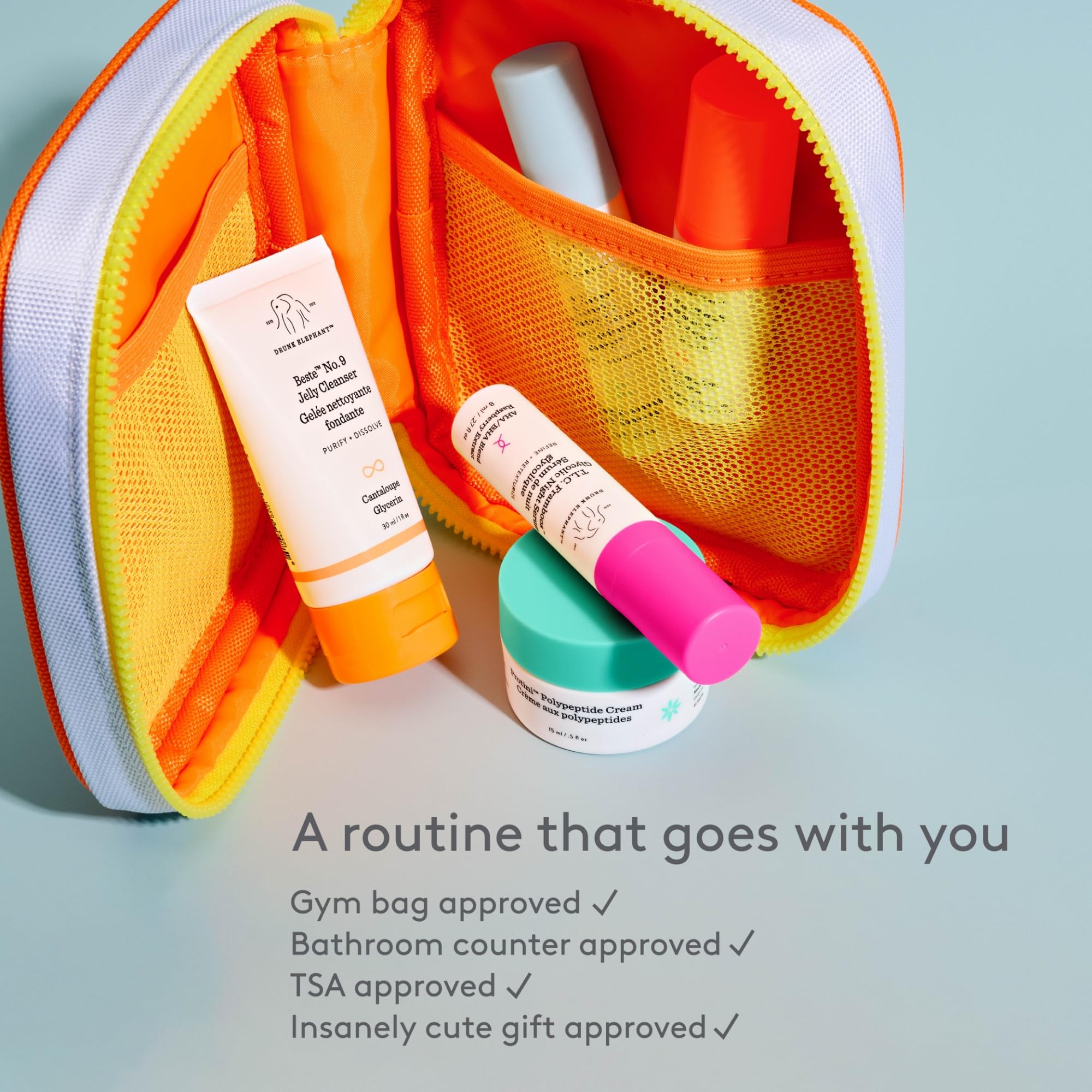 Drunk Elephant T.L.C. Framboos pump close-up highlighting exfoliating resurfacing action