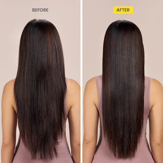 Drybar back label close-up showing ingredients list and clarity benefit