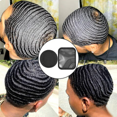 Drydiet crown patch worn under durag demonstrating stable crown pressure
