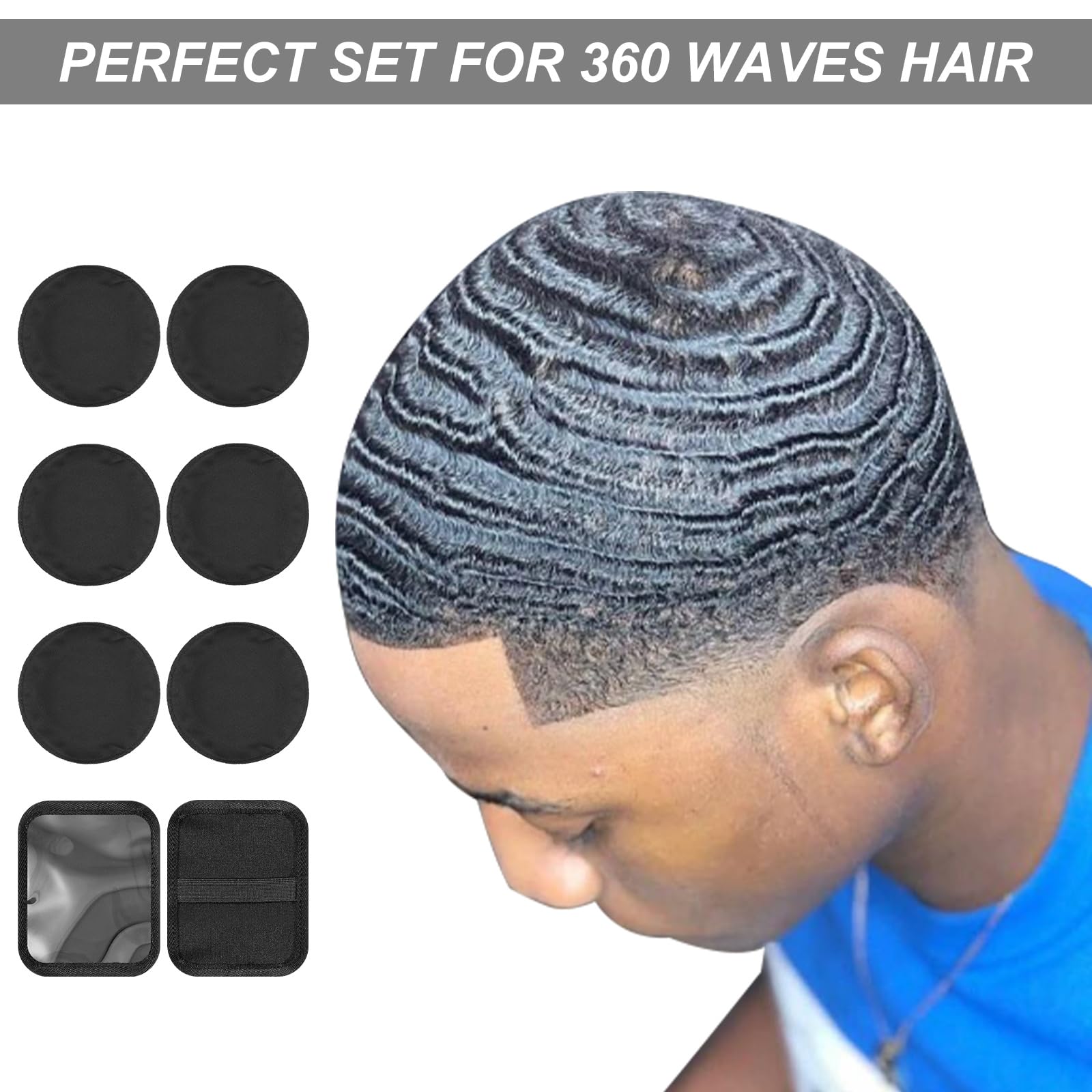 Drydiet crown patch worn under durag demonstrating targeted crown compression benefit
