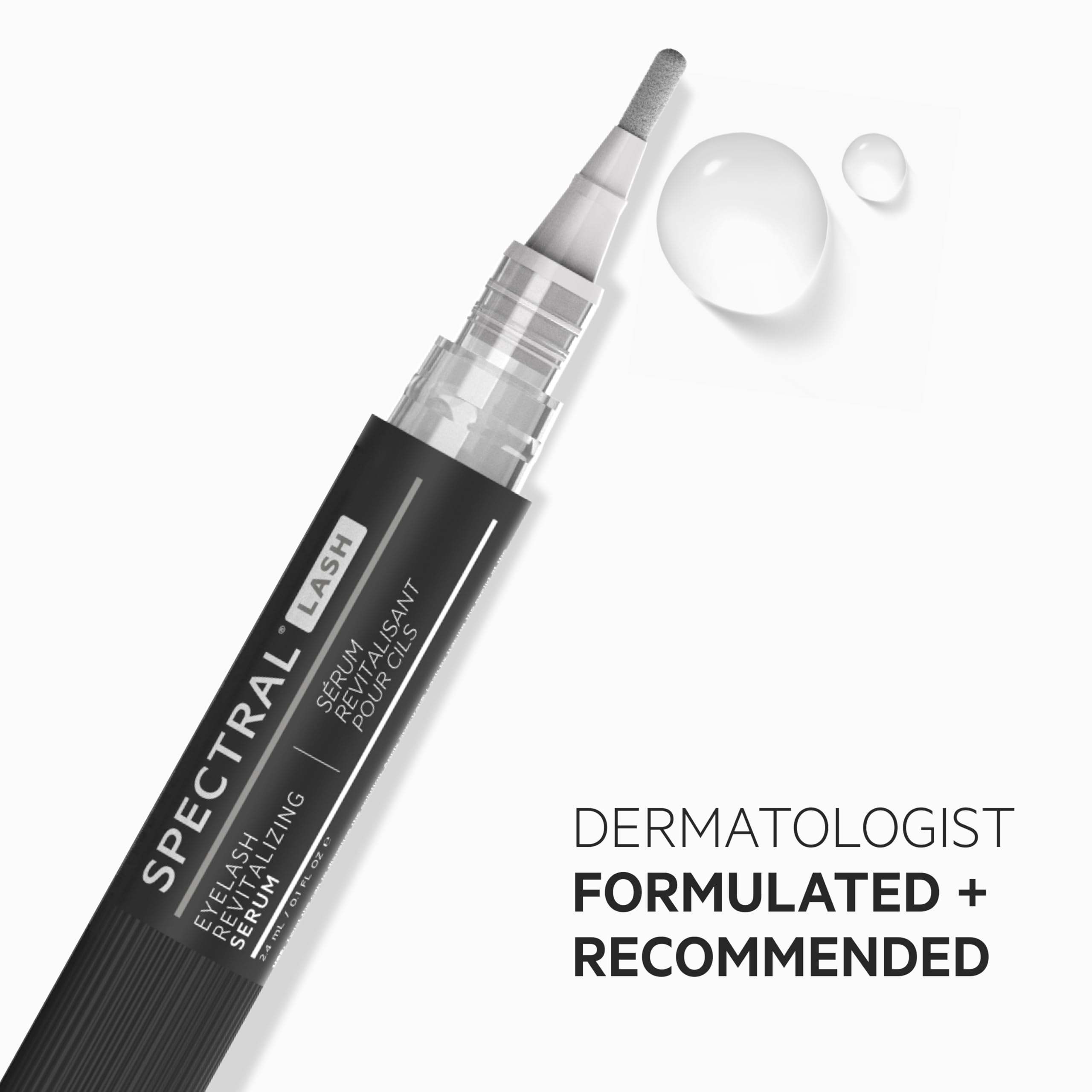 DS Laboratories Spectral.LASH ingredient label emphasizing clean formula