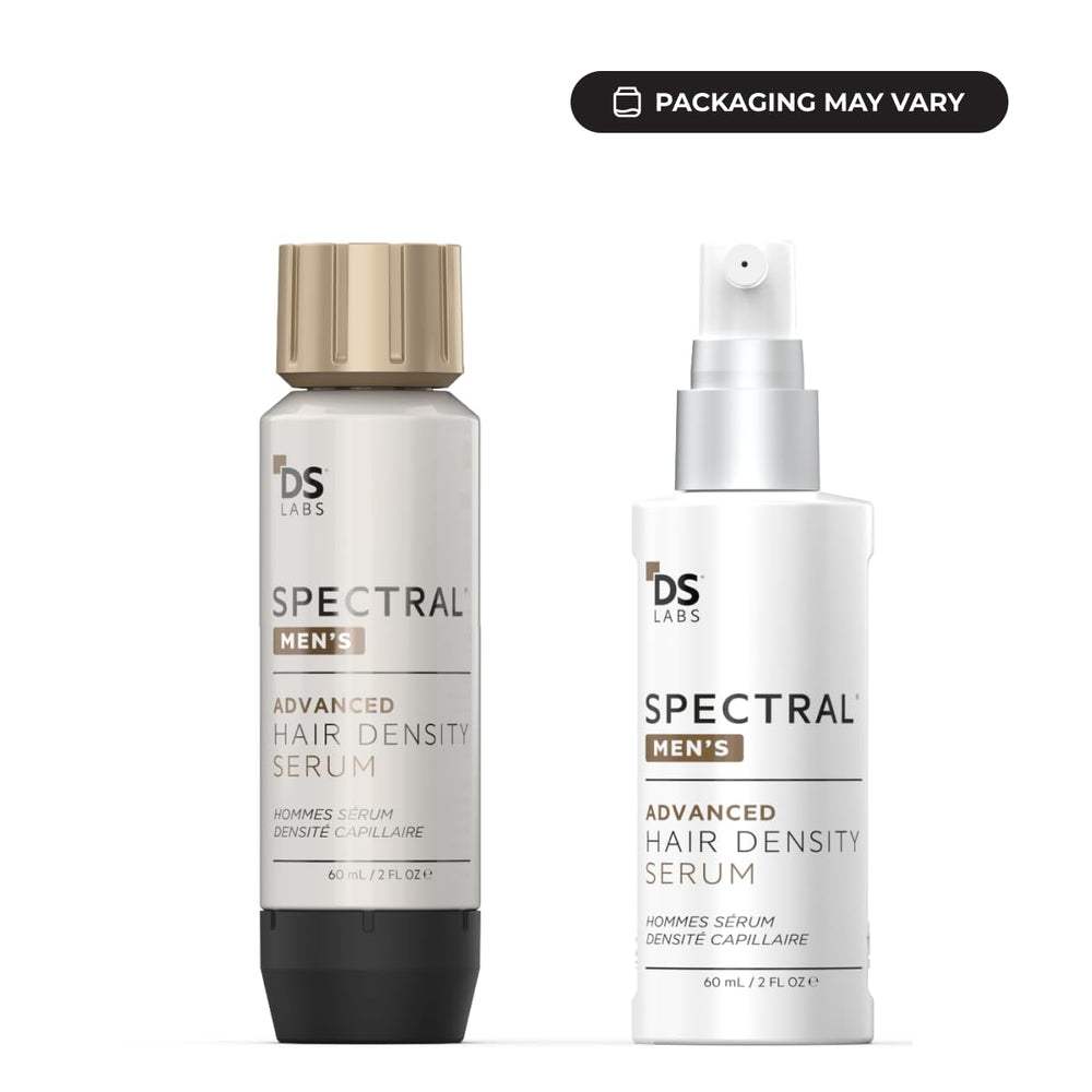 DS Laboratories 60mL bottle close-up showing applicator and fast-absorb benefit