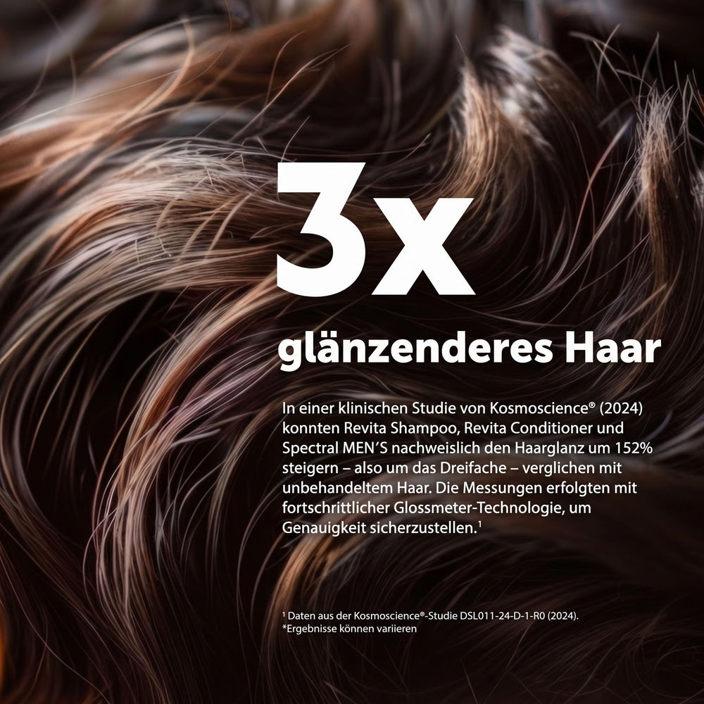 DS Laboratories conditioner being worked into wet hair for softening benefit