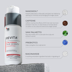 DS Laboratories Revita label detail highlighting active ingredients and benefits