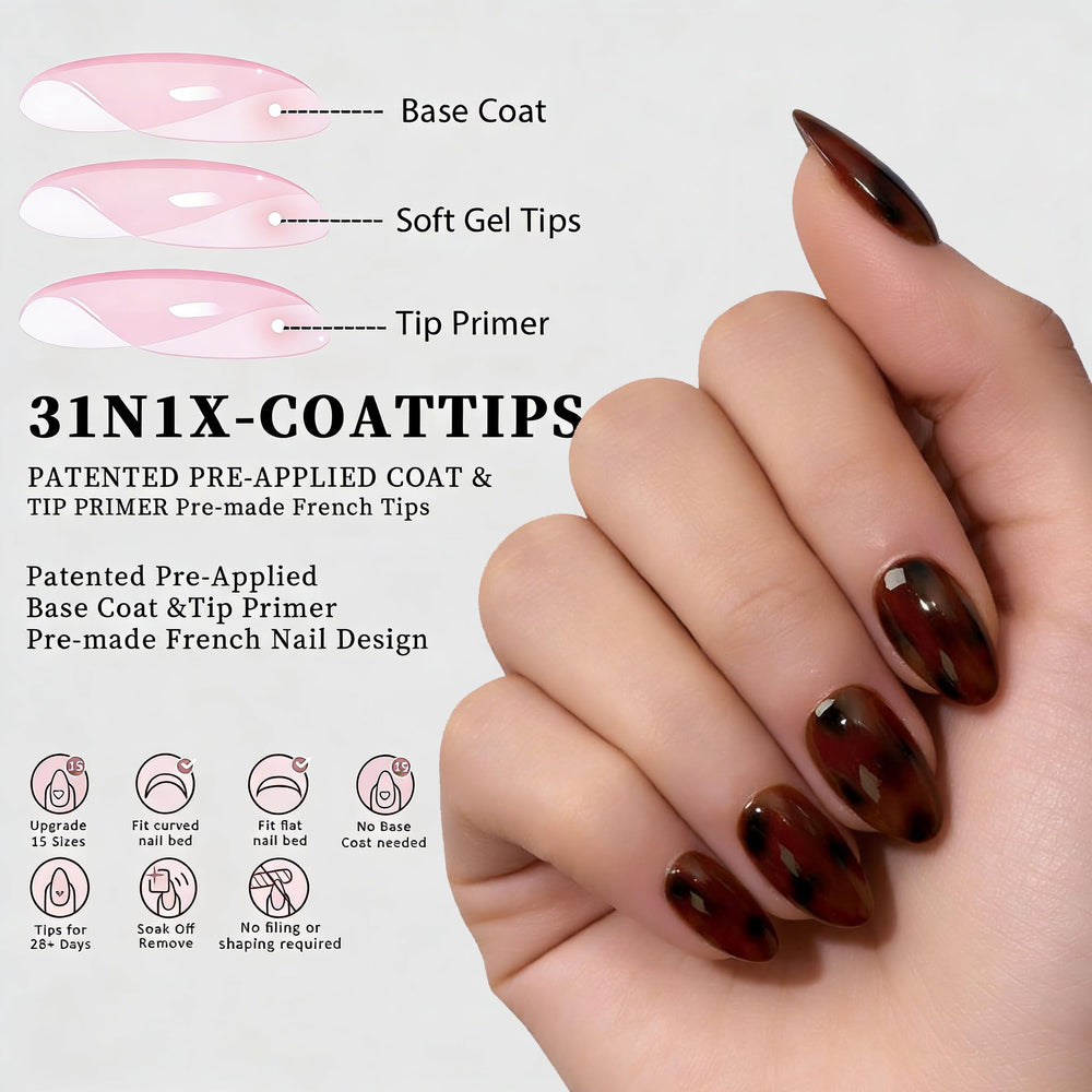 Dsixnails press-on nails during application with glue demonstrating quick install