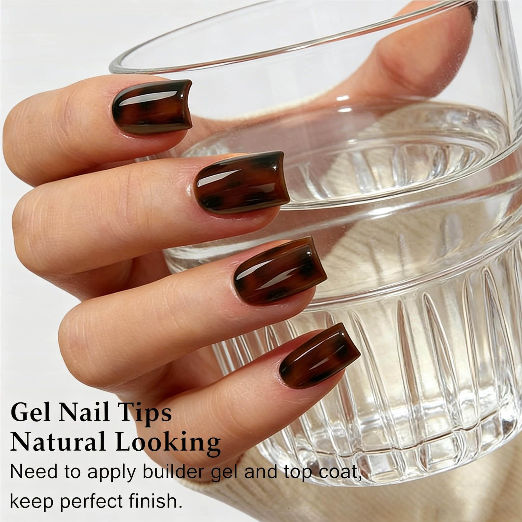 Dsixnails matte back texture close-up highlighting stronger glue adhesion